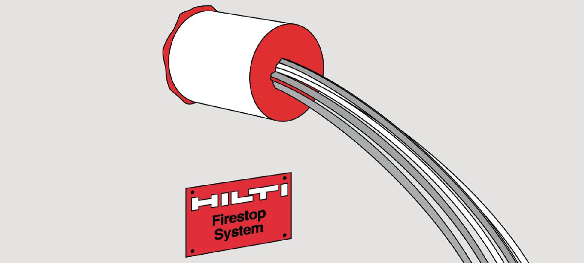 CP618 Firestop picto,illustration,putty stick